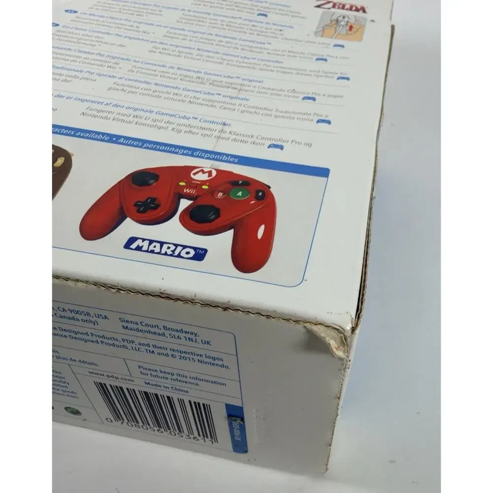 PDP Zelda Link Wired Fight Pad Controller for Nintendo Wii U / Wii – Sealed